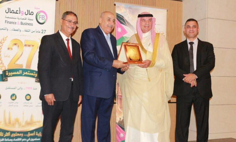 معالي الباشا مازن القاضي يرعى احتفال مجلة مال وأعمال بعيد الجلوس الملكي ومرور 27 عاماً على تأسيسها